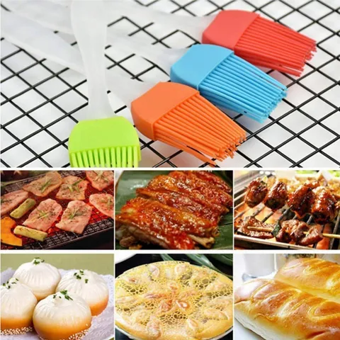 Silicone Basting Brush Kitchen Pastry Brush Heat Resistant Oil Brush For BBQ Baking Cooking Food Brush Tool
