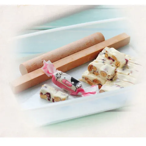Plastic Nougat Mold Set DIY Baking Tools With Beech Wood Rolling Pin And Cutter For Kitchen Home Baking