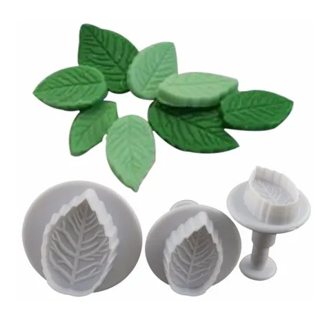 Plastic Leaf Spring Embosser Mold Professional Baking Tool For Cake Fondant Cookie Pastry Kitchen Accessory