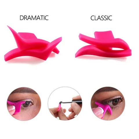 Silicone Eyeliner Stamp Wing Eyeliner Stencil Tool Reusable Makeup Assistant For Women Daily Makeup Beauty Tool