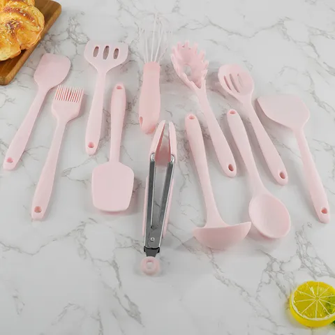 Mini Silikon Küchengeschirr Set Hitzebeständig Spatel Ölbürste Schneebesen Kochgeschirr Set Küchenhelfer