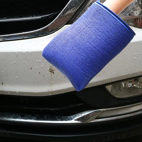 Gant en Argile de Lavage de Voiture en Microfibre Chiffon de Nettoyage Outil de Détail pour Décontamination de Surface Auto