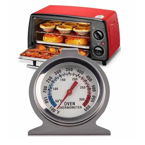 Thermomètre de Four en Acier Inoxydable Cadran Cuisson Aliments Cuisson Thermomètre Double Échelle Gadget de Cuisine