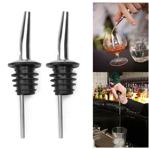 Stainless Steel Wine Pourer Bottle Stopper Leak Proof Olive Oil Dispenser Spout Bar Tool Kitchen Accessories