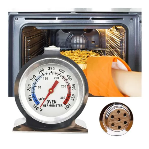 Thermomètre de Four en Acier Inoxydable Cadran Cuisson Aliments Cuisson Thermomètre Double Échelle Gadget de Cuisine