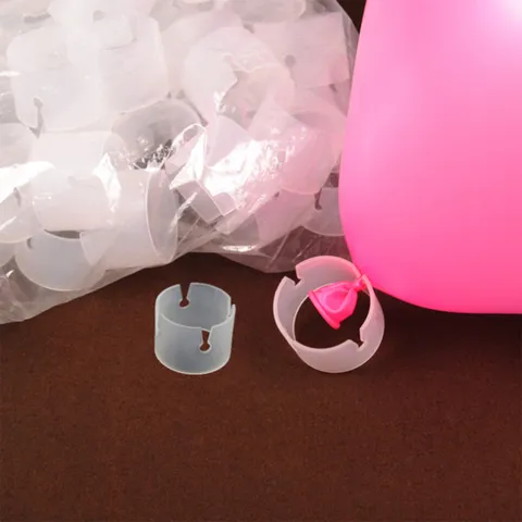 Plastic Balloon Arch Ring Clips White Balloon Connector Holders For Wedding Party Balloon Column Decoration