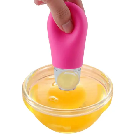 Silicone Egg Separator Kitchen Egg Yolk White Extractor Plastic Egg Divider Practical Baking Cooking Tool Home Gadget