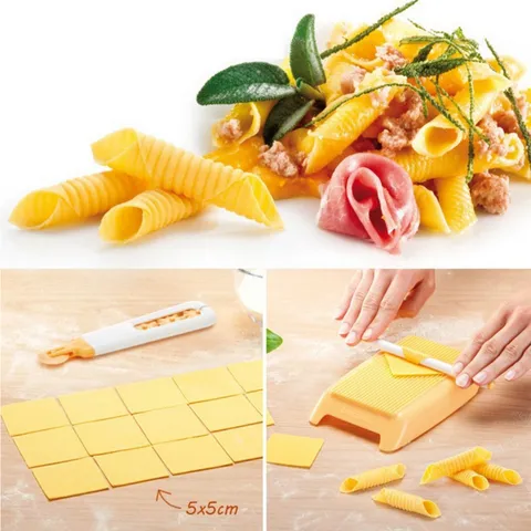ABS Plastic Pasta Maker Mold Macaroni Board Gnocchi Paddle With Rolling Pin DIY Homemade Italian Pasta Kitchen Tool