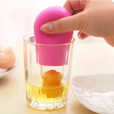 Silicone Egg Separator Kitchen Egg Yolk White Extractor Plastic Egg Divider Practical Baking Cooking Tool Home Gadget