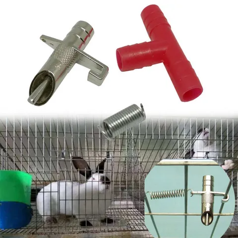 Abbeveratoio Automatico Per Conigli Beccuccio Zincato Attrezzatura Per Alimentazione E Irrigazione Di Animali Domestici Abbeveratoio A Molla