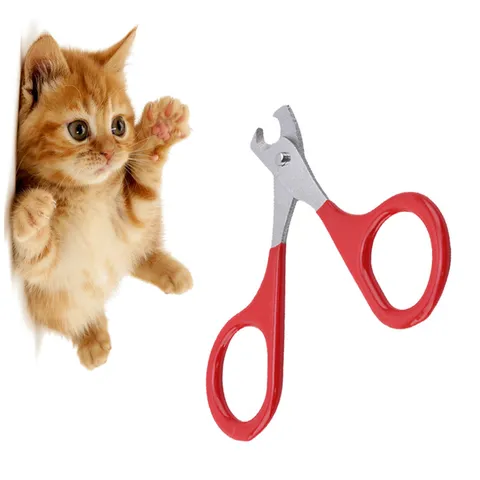 Professional Stainless Steel Pet Nail Clipper For Cats And Small Dogs Ergonomic Handle Claw Trimmer Grooming Tool