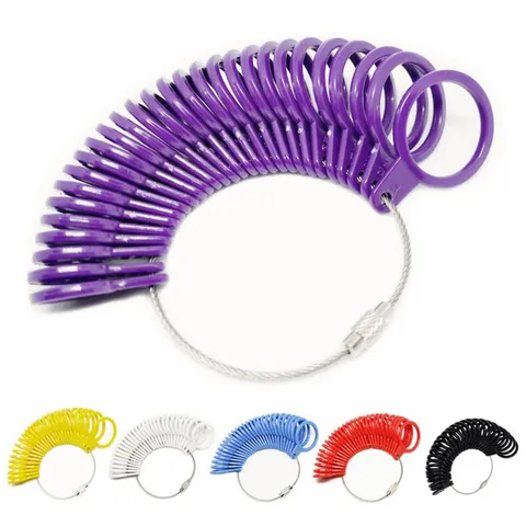 US Standard Plastic Ring Sizer Gauge Measure Tool Ring Size Measuring Tool For Finger Size Measurement Jewelry Making