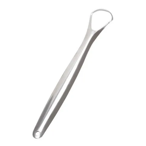 Stainless Steel Tongue Scraper Cleaner Oral Hygiene Tongue Brush Metal Tongue Cleaner Tool For Fresh Breath Daily Oral Care