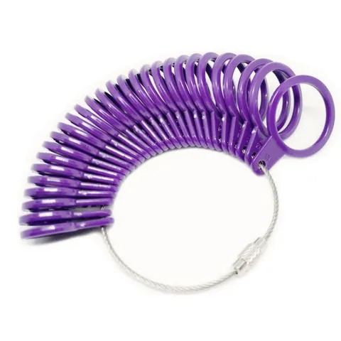 US Standard Plastic Ring Sizer Gauge Measure Tool Ring Size Measuring Tool For Finger Size Measurement Jewelry Making