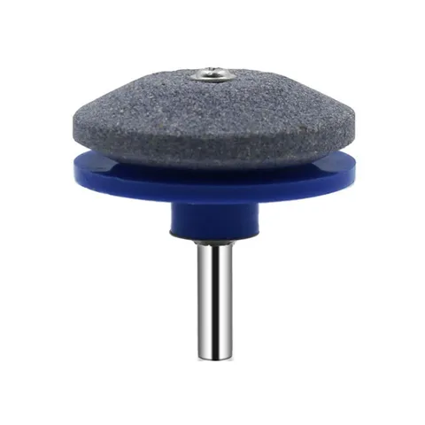 Lawn Mower Sharpener Brown Corundum Grinding Wheel Drill Bit Sharpening Tool Portable Practical Home Outdoor Gardening Tool