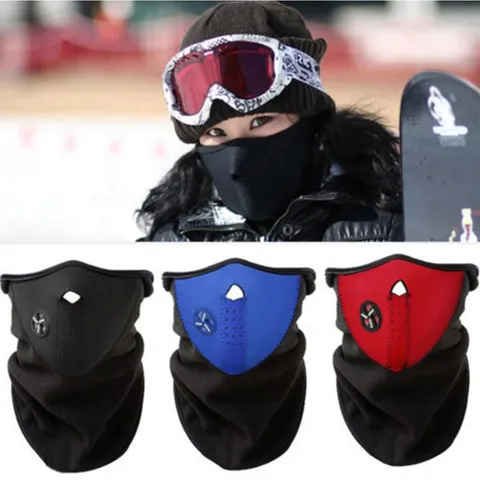 Winter Radfahren Ski Gesichtsmaske Outdoor Winddicht Fleece Balaclava Nackenschwärmer Thermisch Für Damen Herren