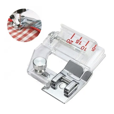 Adjustable Bias Binder Foot Multi-Function Domestic Sewing Machine Presser Foot Plastic Metal Sewing Accessories Part