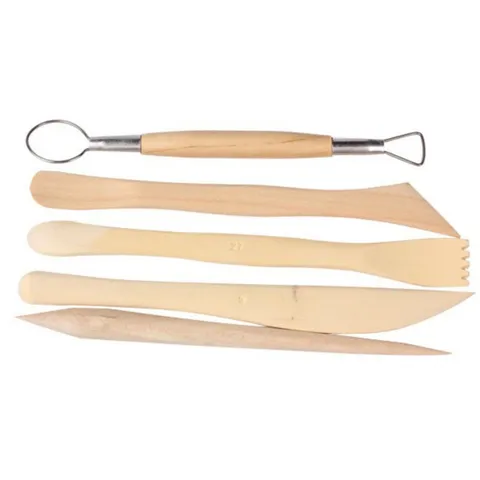 Wooden Clay Sculpting Knife Kit Pottery Carving Tool Collection Art Craft Modeling Tools For Pottery Making