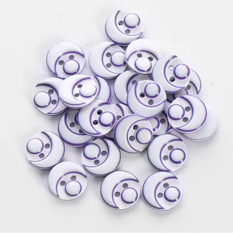 Children Colorful Resin Buttons Double Hole Shirt Buttons Round Garment Sewing Accessories DIY Crafts Supplies