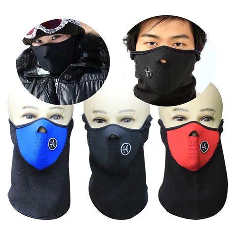 Winter Radfahren Ski Gesichtsmaske Outdoor Winddicht Fleece Balaclava Nackenschwärmer Thermisch Für Damen Herren