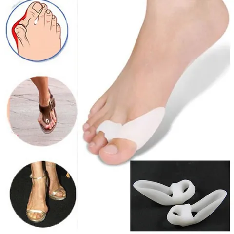 Separatore per Dita in Silicone Correttore per Alluce Valgo Raddrizzatore per Cura dei Piedi Divaricatore Ortopedico