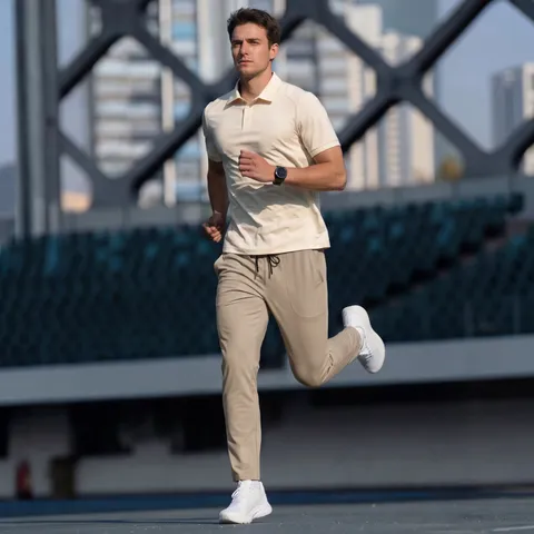 Men Polyester Spandex Quick Dry Breathable Golf Sport Pants Casual Lightweight Outdoor Tennis Running Commute Bottoms