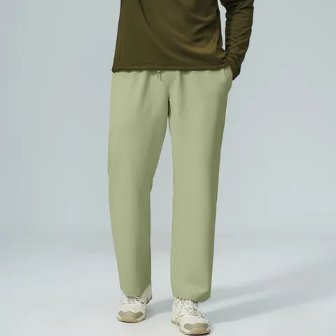 Pantaloni Casual in Waffle da Uomo Traspiranti Gamba Dritta Pantaloni Sportivi con Coulisse Pantaloni Sportivi all'Aperto