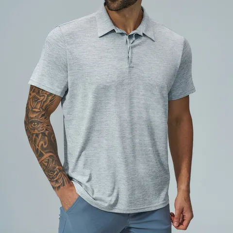 Men's Moisture Wicking Quick Dry Golf Polo Shirt Short Sleeve Breathable Casual Athletic Summer Top