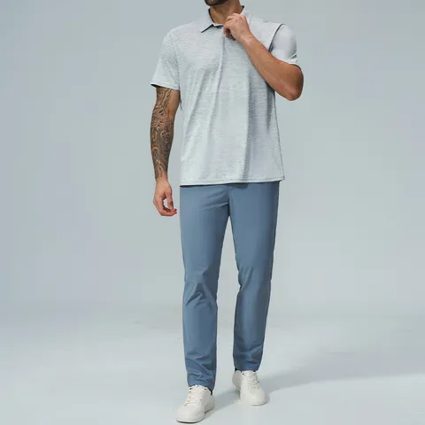Men's Moisture Wicking Quick Dry Golf Polo Shirt Short Sleeve Breathable Casual Athletic Summer Top