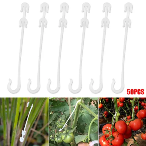 Plastic Tomato Support Hooks Fruit Cluster Hanging Hooks Greenhouse Plant Support Clips For Home Gardening
