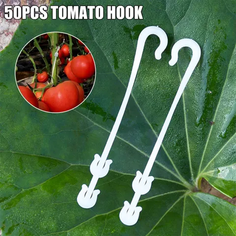 Plastic Tomato Support Hooks Fruit Cluster Hanging Hooks Greenhouse Plant Support Clips For Home Gardening