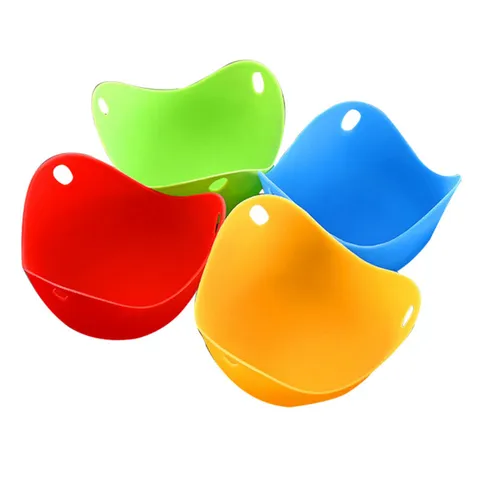 Silicone Egg Boiler Poacher Egg Holder Kitchen Cooking Tool Heat Resistant Flexible Egg Cooker Mold Gadget