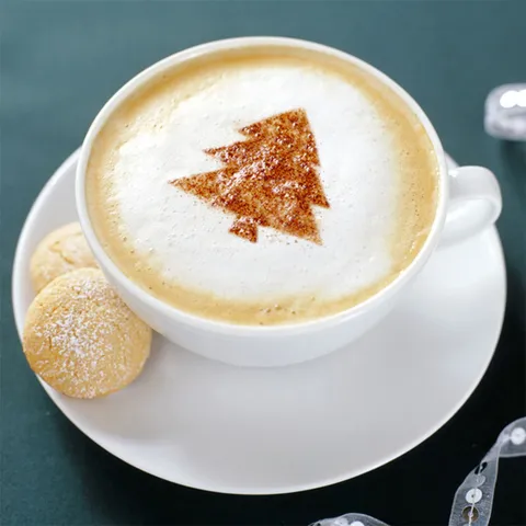Plastic Coffee Stencil Molds Cappuccino Latte Art Templates DIY Baking Decorating Tool Kitchen Accessories