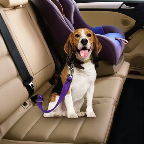 Pet Car Safety Belt Adjustable Dog Seatbelt Durable Nylon Vehicle Travel Leash Harness Restraint for Dogs Pets
