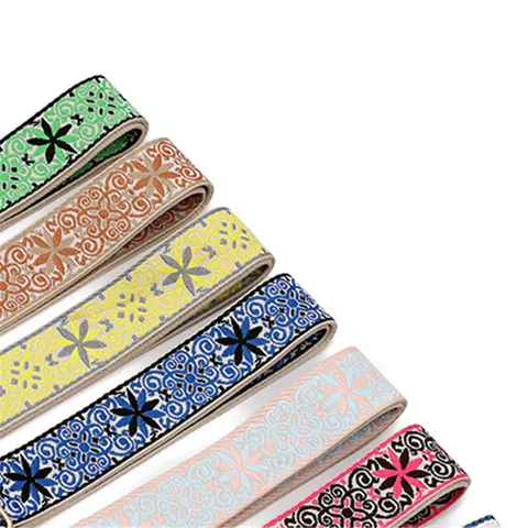 Ethnic Jacquard Webbing Woven Trim Ribbon For Garment Sewing Craft DIY Bag Strap Clothing Decoration Multicolored