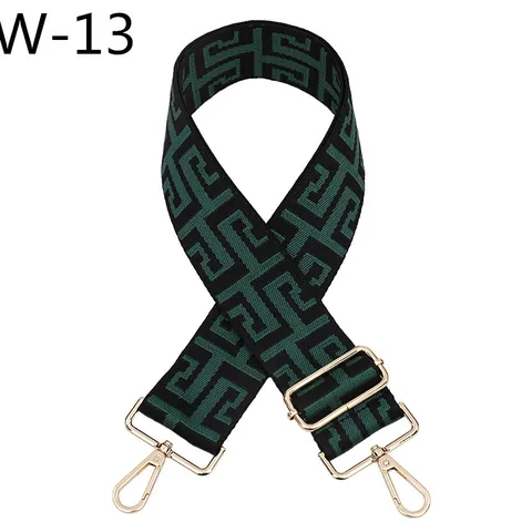 Ethnic Jacquard Bag Strap Adjustable Replacement Crossbody Shoulder Strap Woven Purse Strap With Gold Hardware For Women