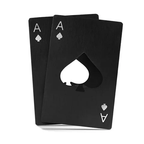 Stainless Steel Credit Card Bottle Opener Ace of Spades Poker Shape Portable Beer Opener Kitchen Bar Tool