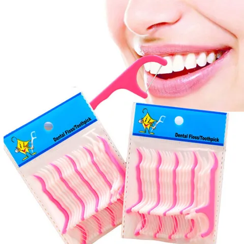 Portable Plastic Dental Floss Picks Oral Hygiene Teeth Cleaning Tool Daily Dental Flossers For Household Use