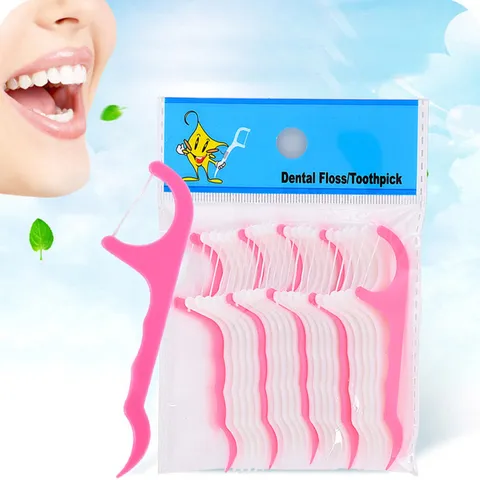Portable Plastic Dental Floss Picks Oral Hygiene Teeth Cleaning Tool Daily Dental Flossers For Household Use
