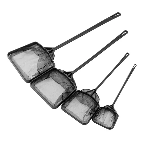Plastic Fish Landing Net Aquarium Fish Tank Cleaning Net Fine Mesh Hand Net For Tropical Fish Pet Supplies