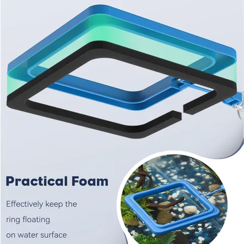 Fish Tank Feeding Ring Aquarium Floating Feeder Square And Round Plastic Fish Food Feeding Circle For Small Fish Tank Pond