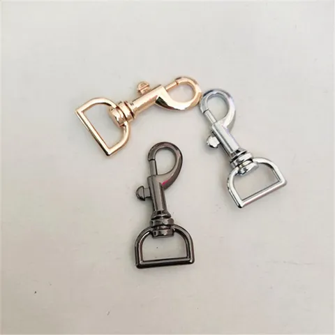 Zinc Alloy Swivel Dog Clip Snap Hook D Ring Metal Bag Hardware Accessories For Handbags Keychains