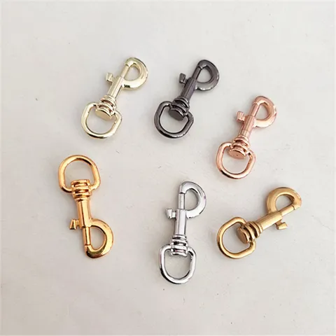Mosquetones de Aleación de Metal Ganchos Giratorios con Anillo en D Herrajes DIY para Bolsos Accesorios para Llaveros