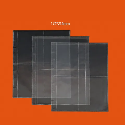 Carpeta de Tarjetas de Hojas Sueltas con Agujero de Champiñón Estilo Coreano Libro de Colección de Tarjetas Álbum Transparente Organizador de Papelería