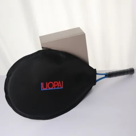 Portable Tennis Racket Head Cover Protective Case With Shoulder Strap Wear-Resistant Fabric Tennis Training Gear
