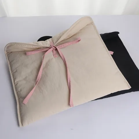 Waterproof Laptop Sleeve Bag Ballet Style Lightweight Bow Ribbon Padded Protective Tablet Case For Women Daily Commute