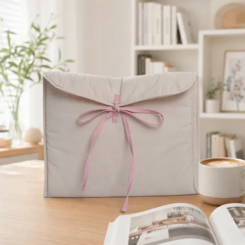 Waterproof Laptop Sleeve Bag Ballet Style Lightweight Bow Ribbon Padded Protective Tablet Case For Women Daily Commute