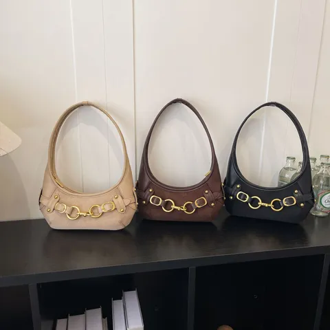 Ρετρό Μινιμαλιστικό Δερμάτινο PU Suede Patchwork Цάντα Ώμου για Гυναίκες Мода Hobo Dumpling Цάντα Casual Handbag