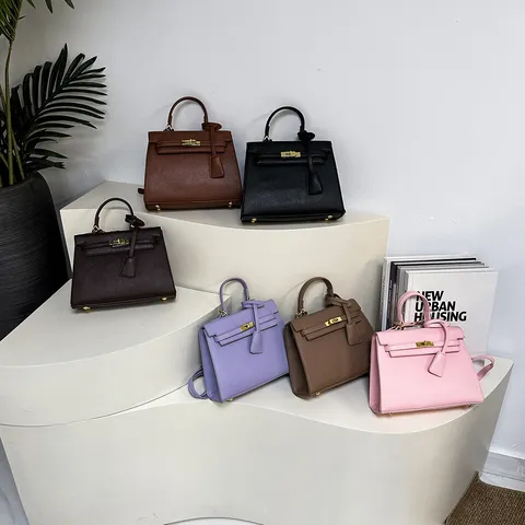 Damen Mode PU Leder Henkeltasche Klassisches Kelly Design Lässige Tote Handtasche Elegante Umhängetasche