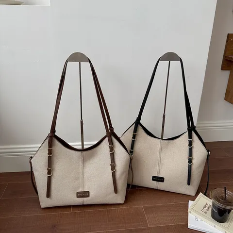 Γυναικεία Τσάντα Tote Μεγάλης Χωρητικότητας Vintage Δέρμα PU Patchwork Χρωματικό Μπλοκ Τσάντα Ώμου Casual Commuter Handbag